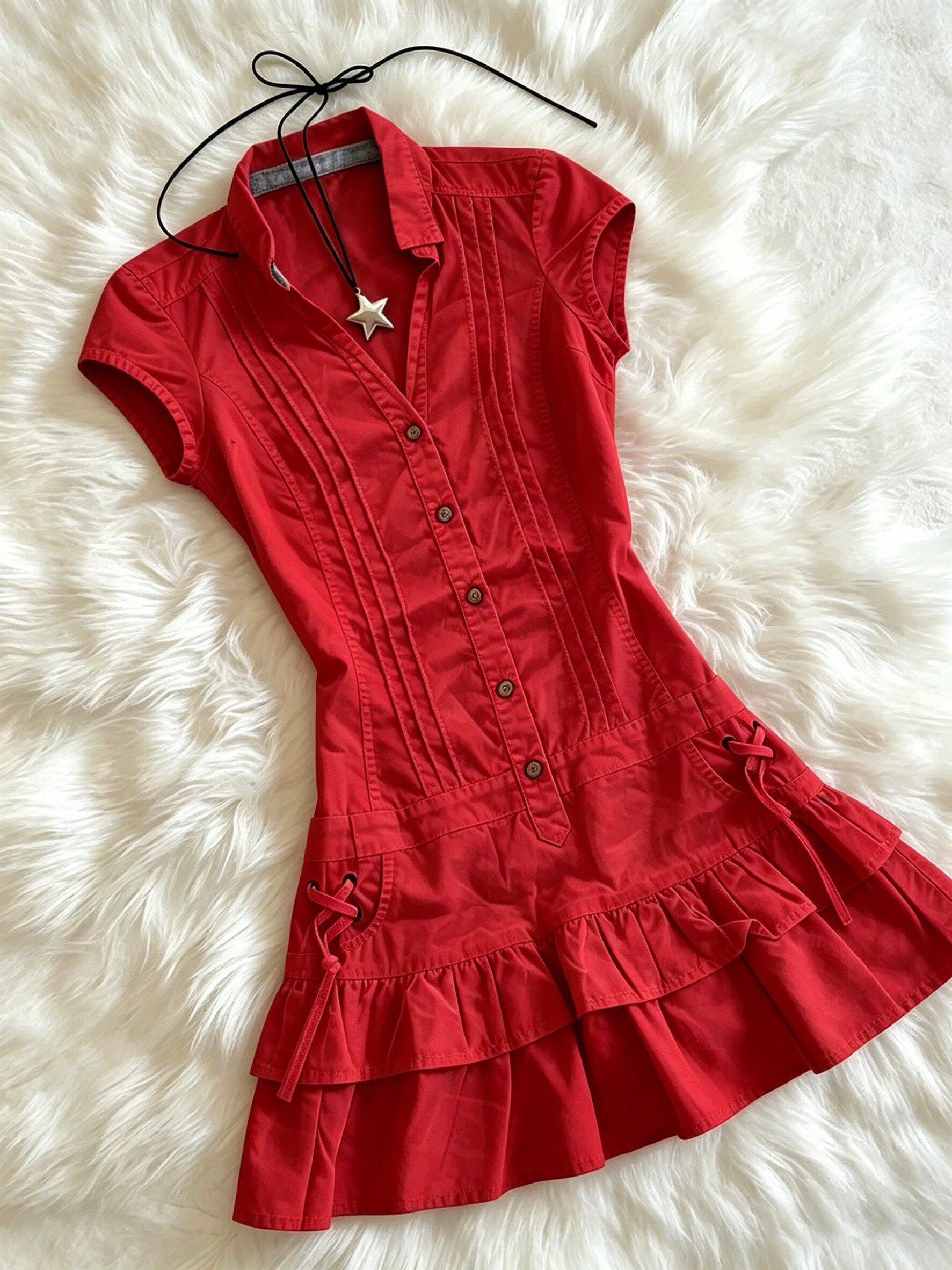 SHARP COLLAR DRESS