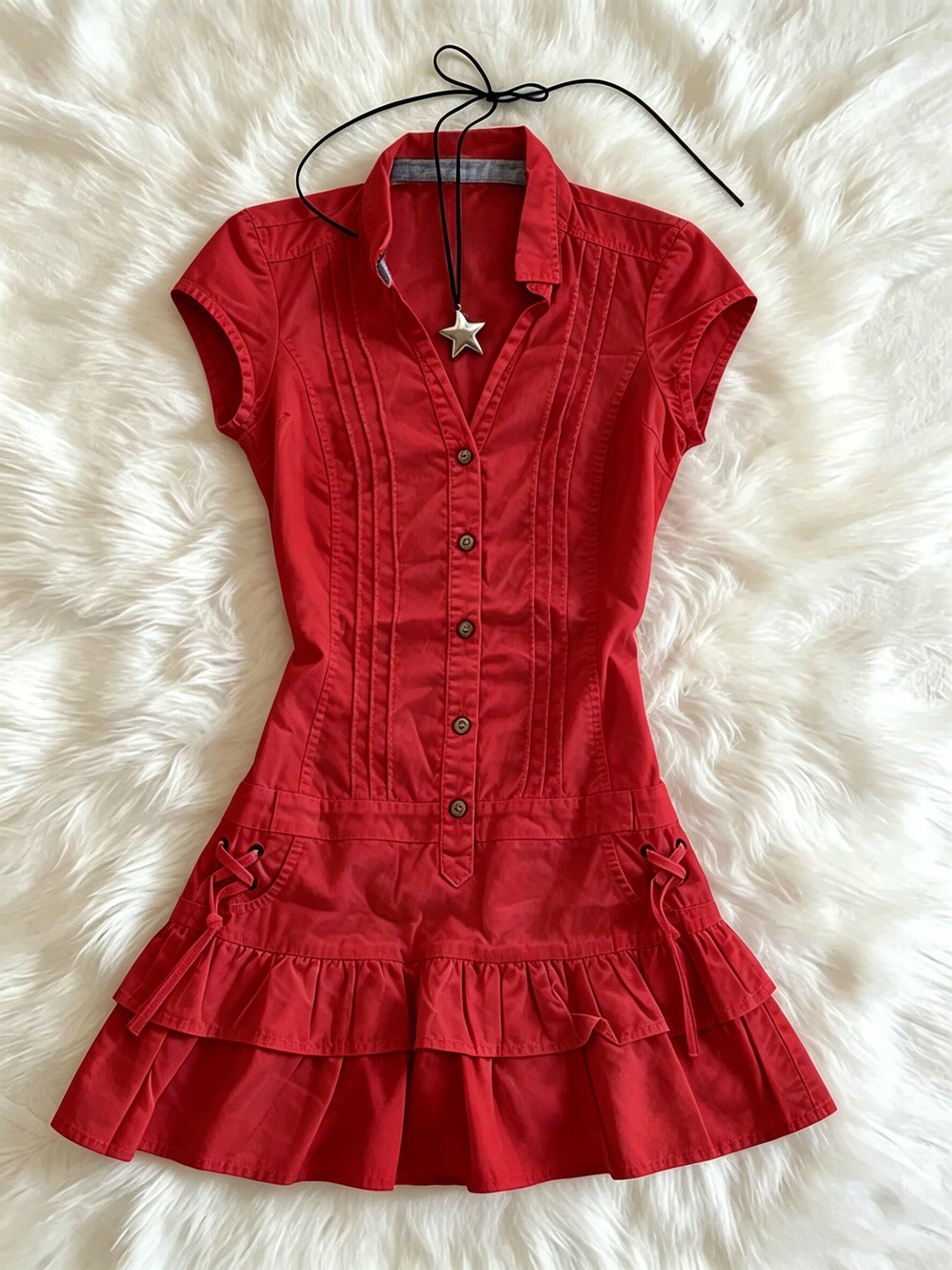 SHARP COLLAR DRESS