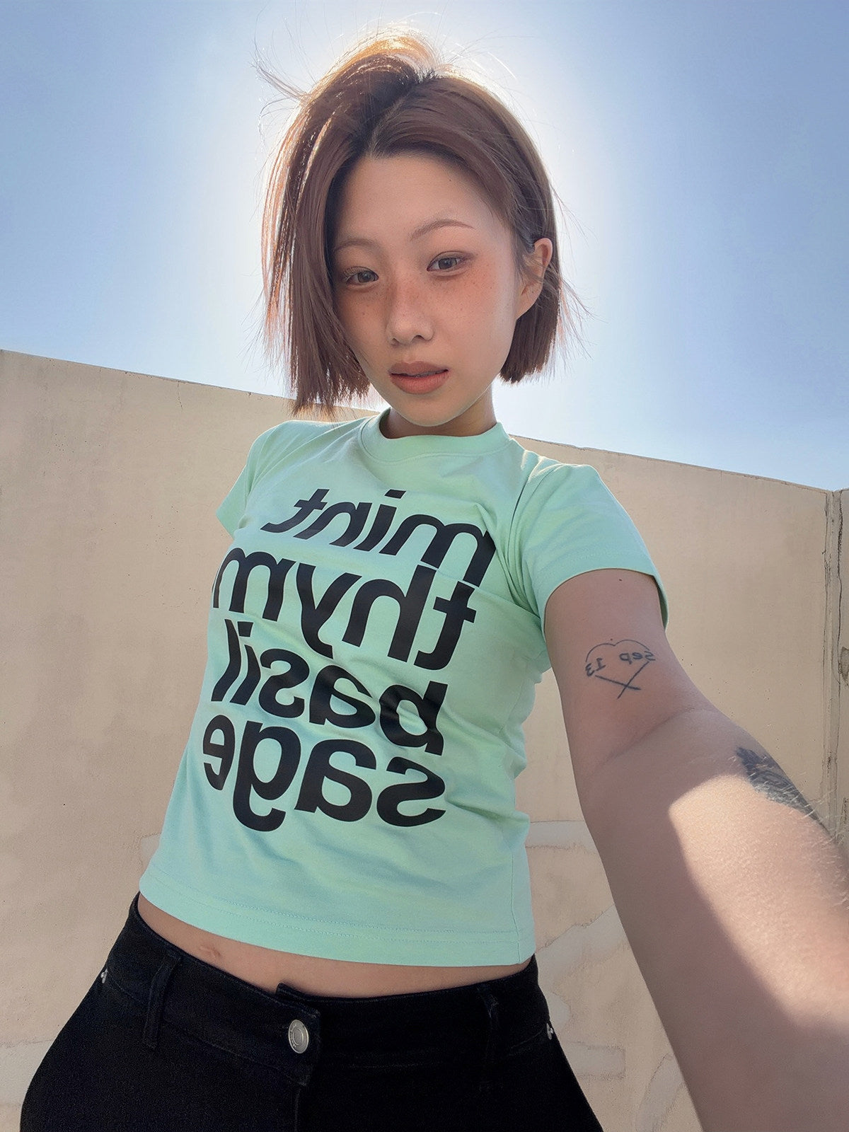 CHERRY STAMP TEE