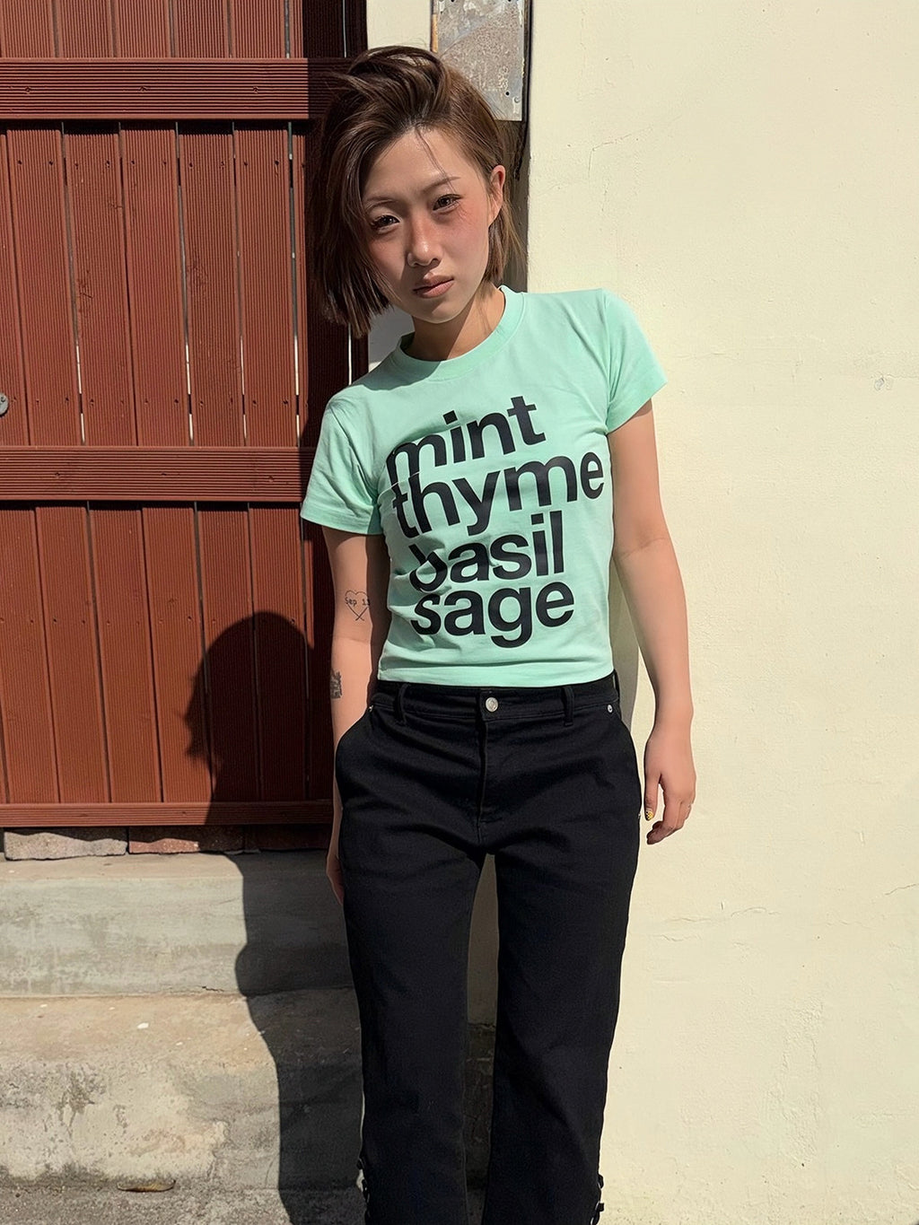 CHERRY STAMP TEE