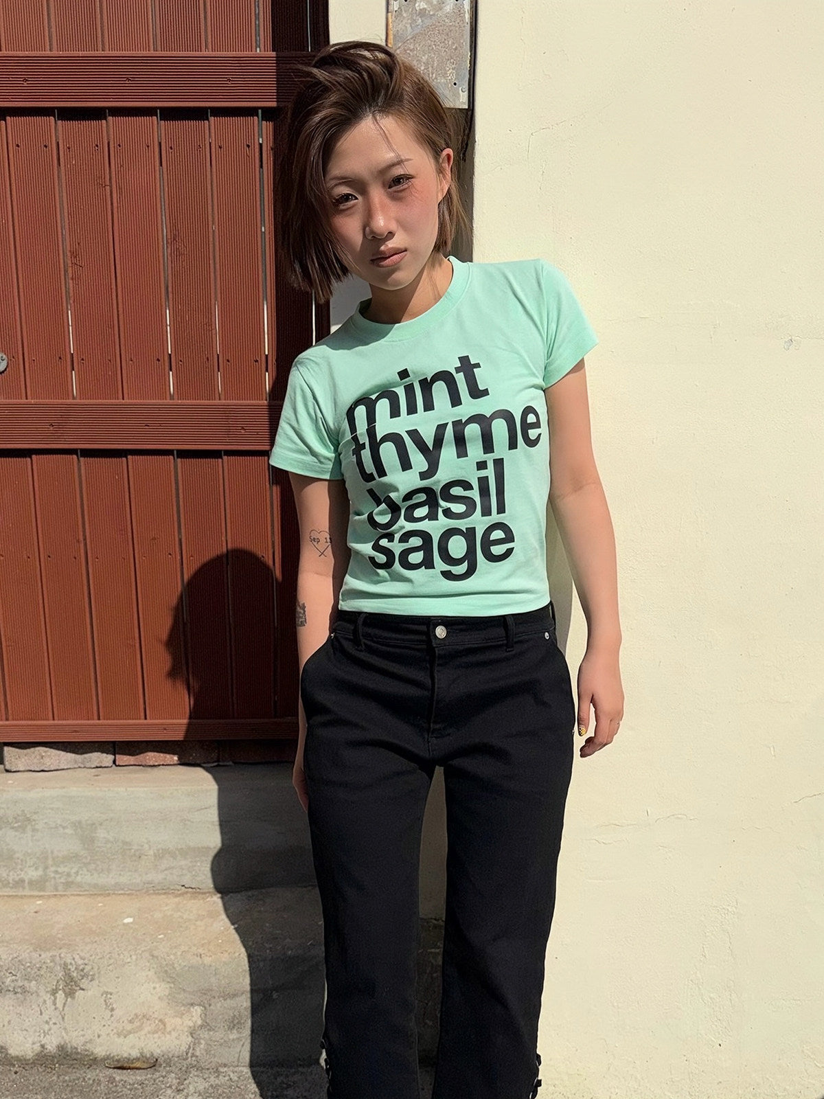 CHERRY STAMP TEE