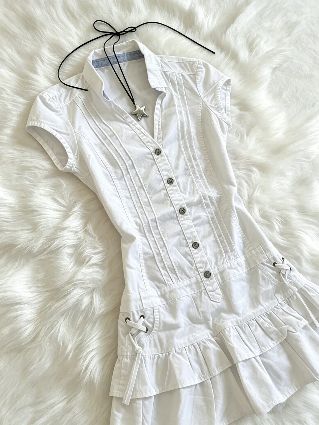 SHARP COLLAR DRESS