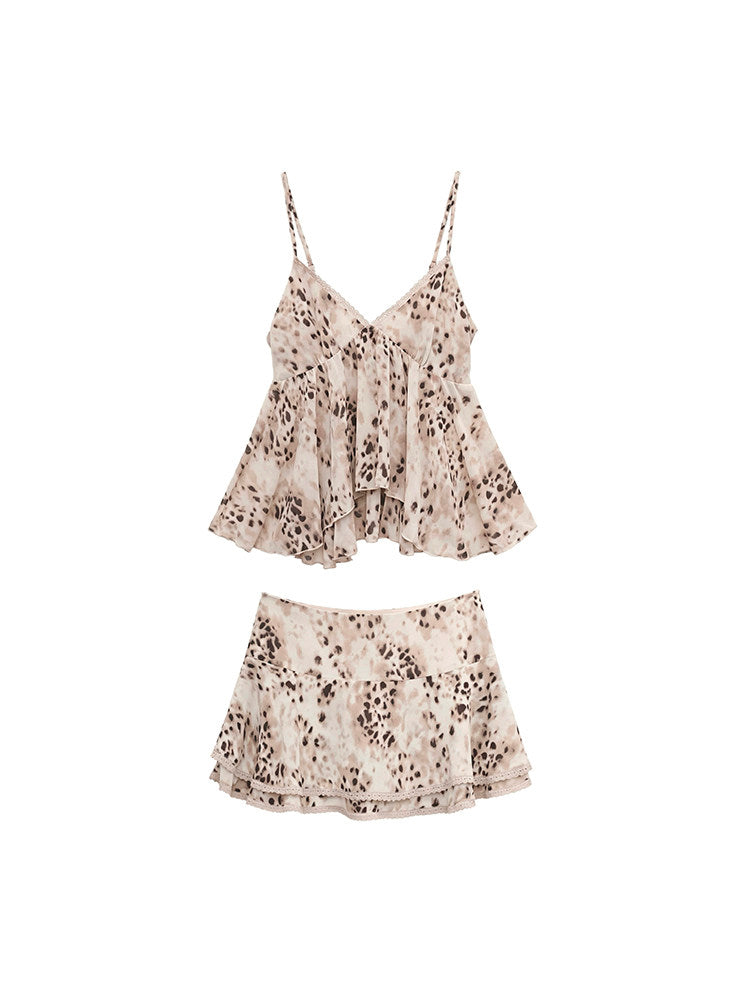 LEOPARD LACE SET