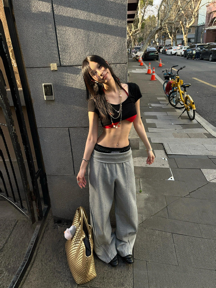 STEEL CROP TEE