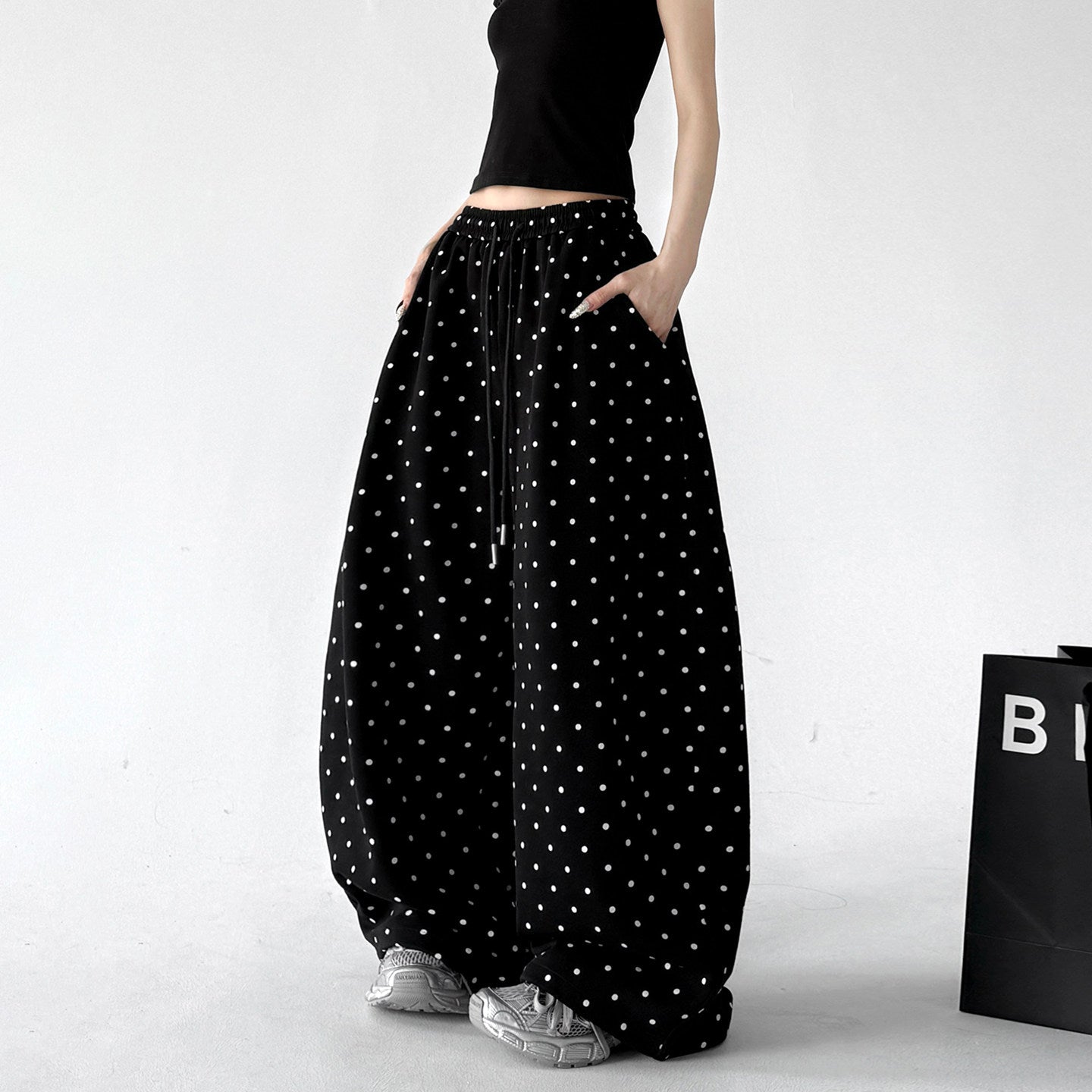 DOT DRAPE SWEAT