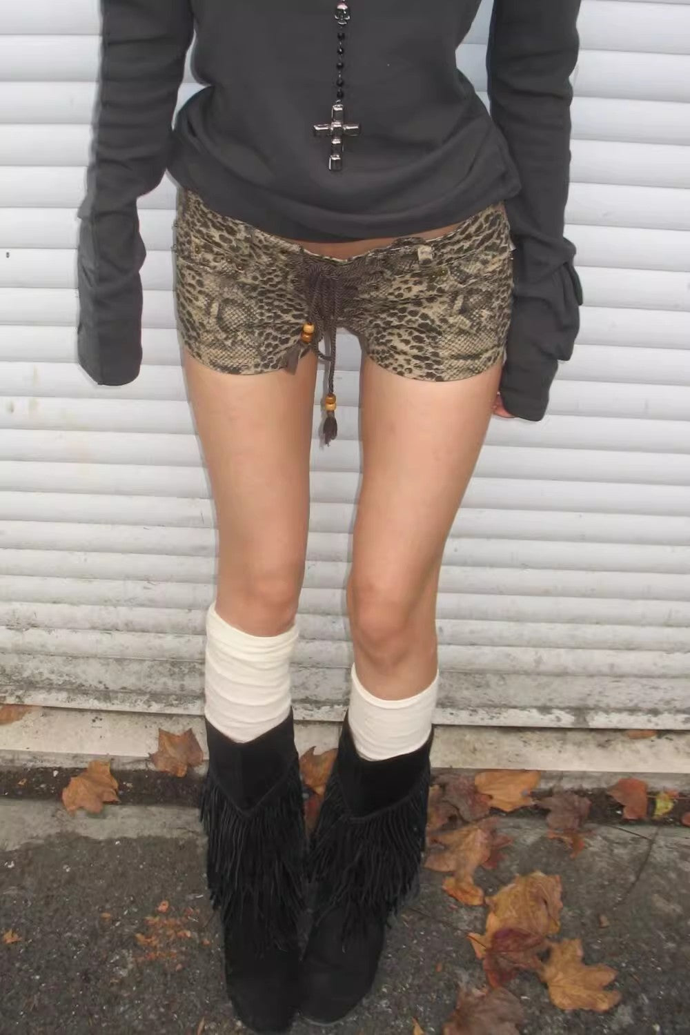 LEOPARD STRAP SHORT