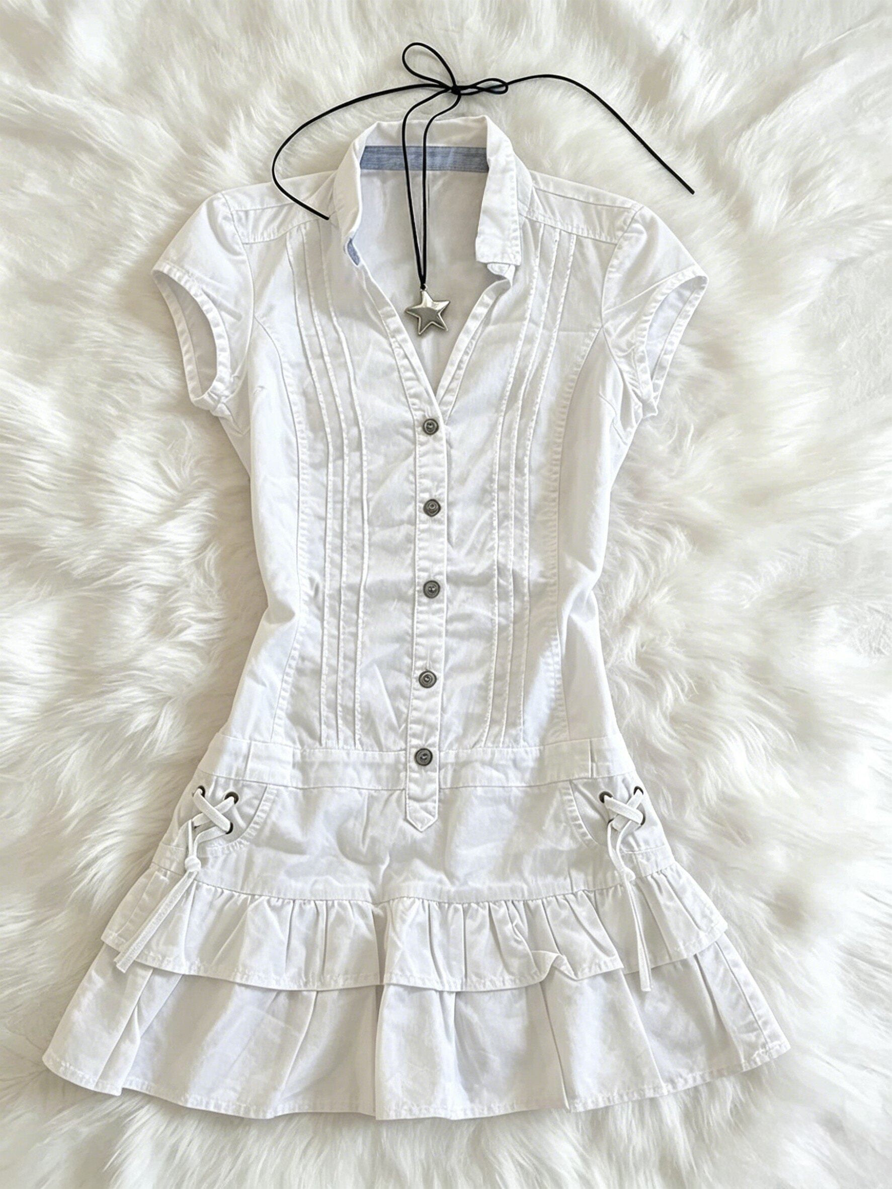 SHARP COLLAR DRESS