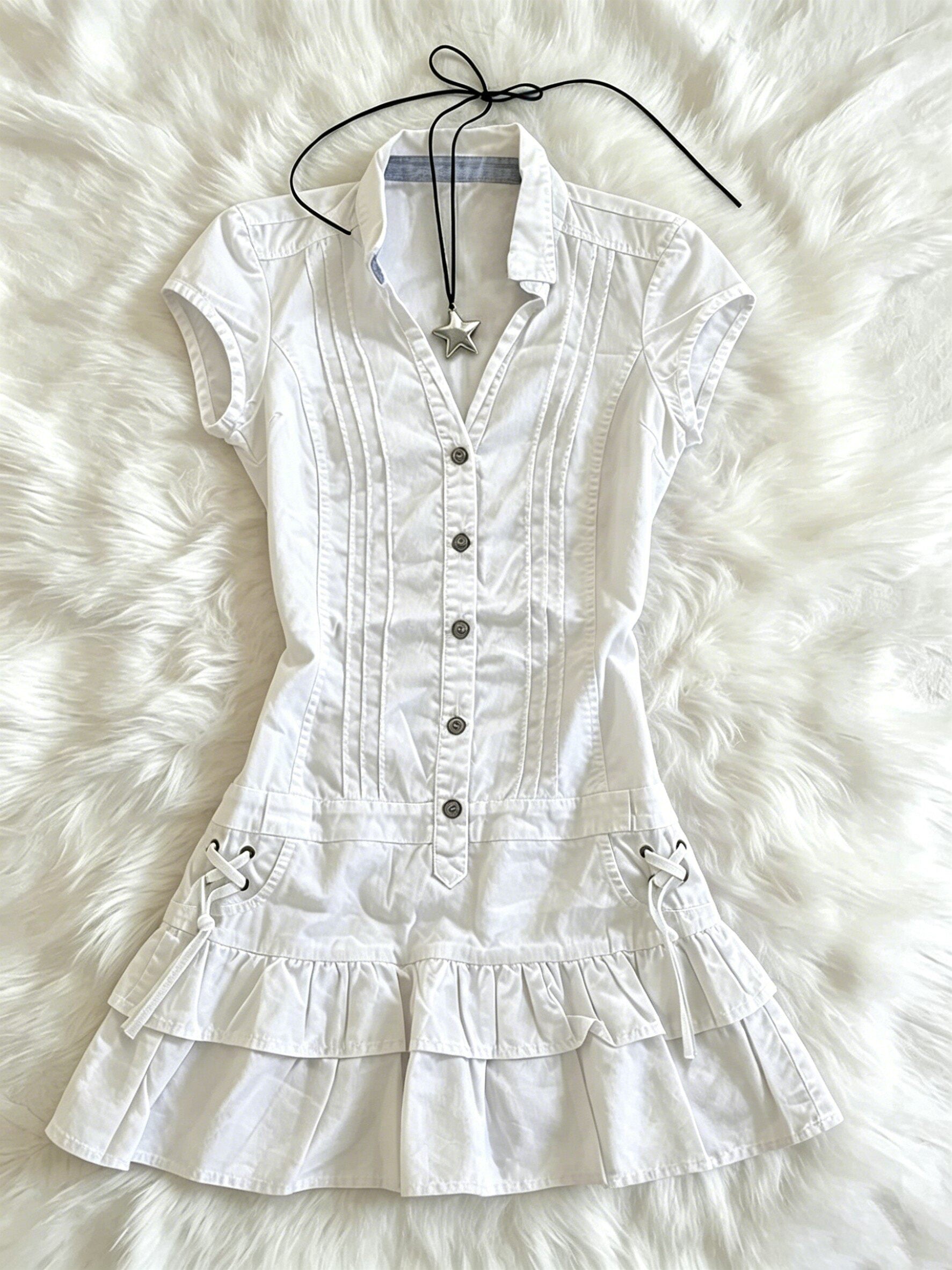 SHARP COLLAR DRESS