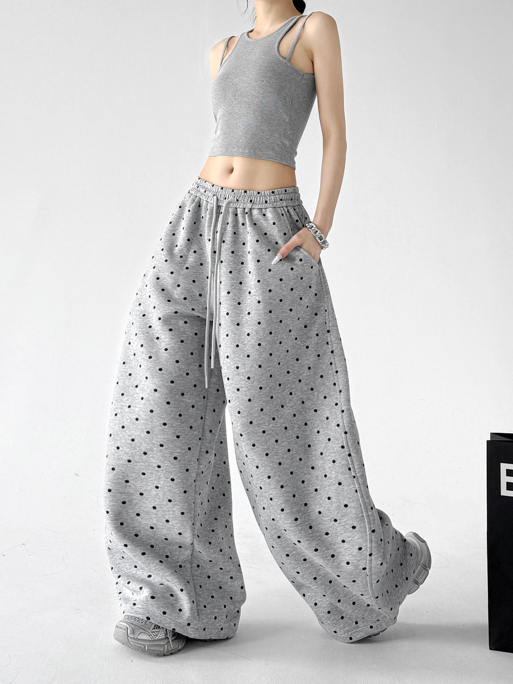 DOT DRAPE SWEAT